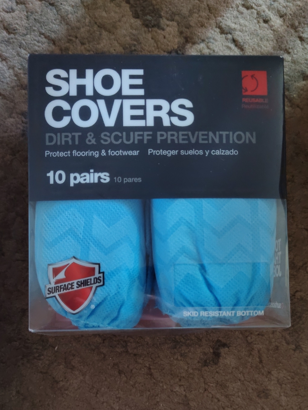 Blue Shoe Covers - 10 Pairs